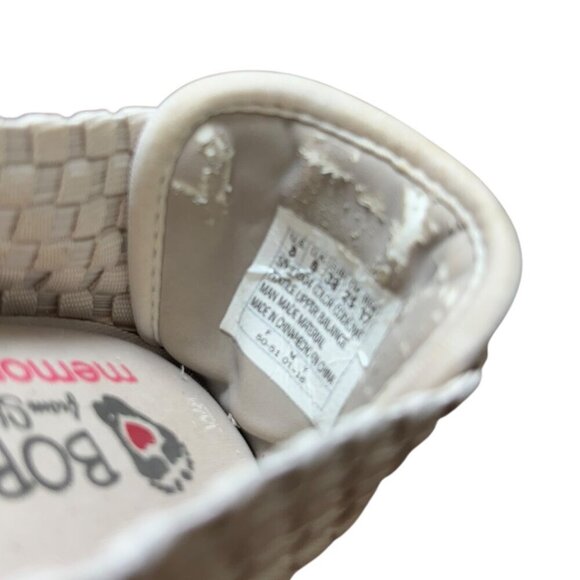 BOBS from Skechers Woven Womens Flats Shoes Cream Size 8 Nice Condition - Picture 10 of 10